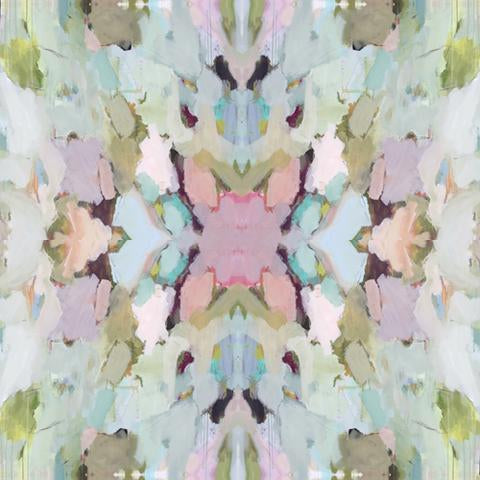 Martini Olives sham in a variety of water colors from Laura Park Designs color and fabric swatch