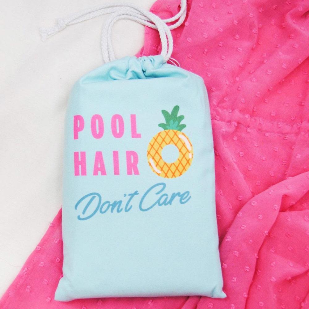 Pool Hair Don't Care Quick Dry Beach Towel is super soft and absorbent
