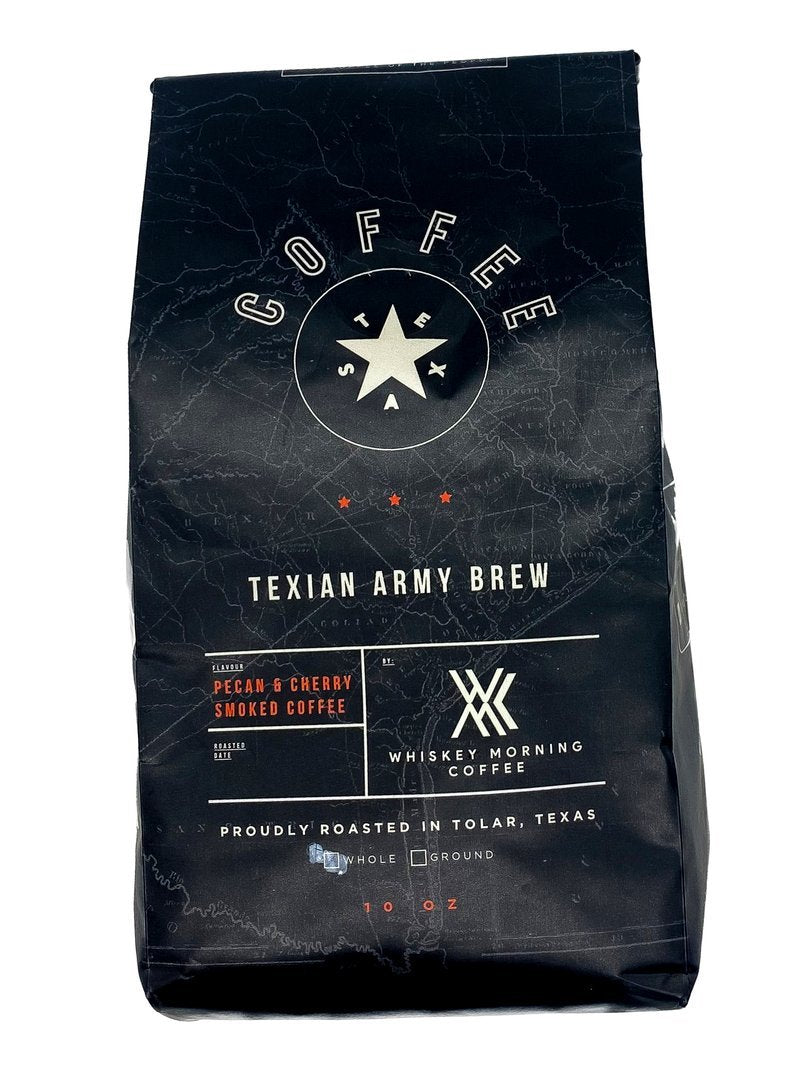 Texian Army Brew Coffee dark roast coffee package