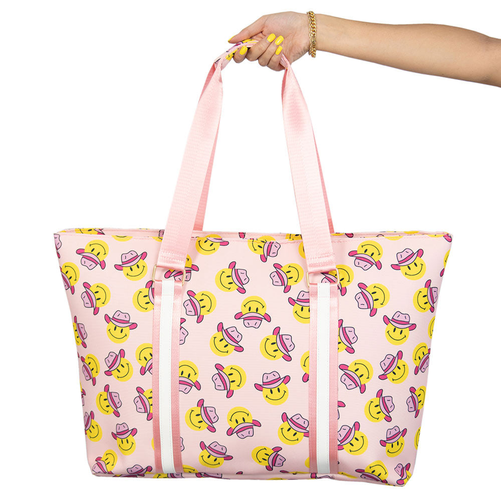 Cowgirl Happy Face Tote Bag