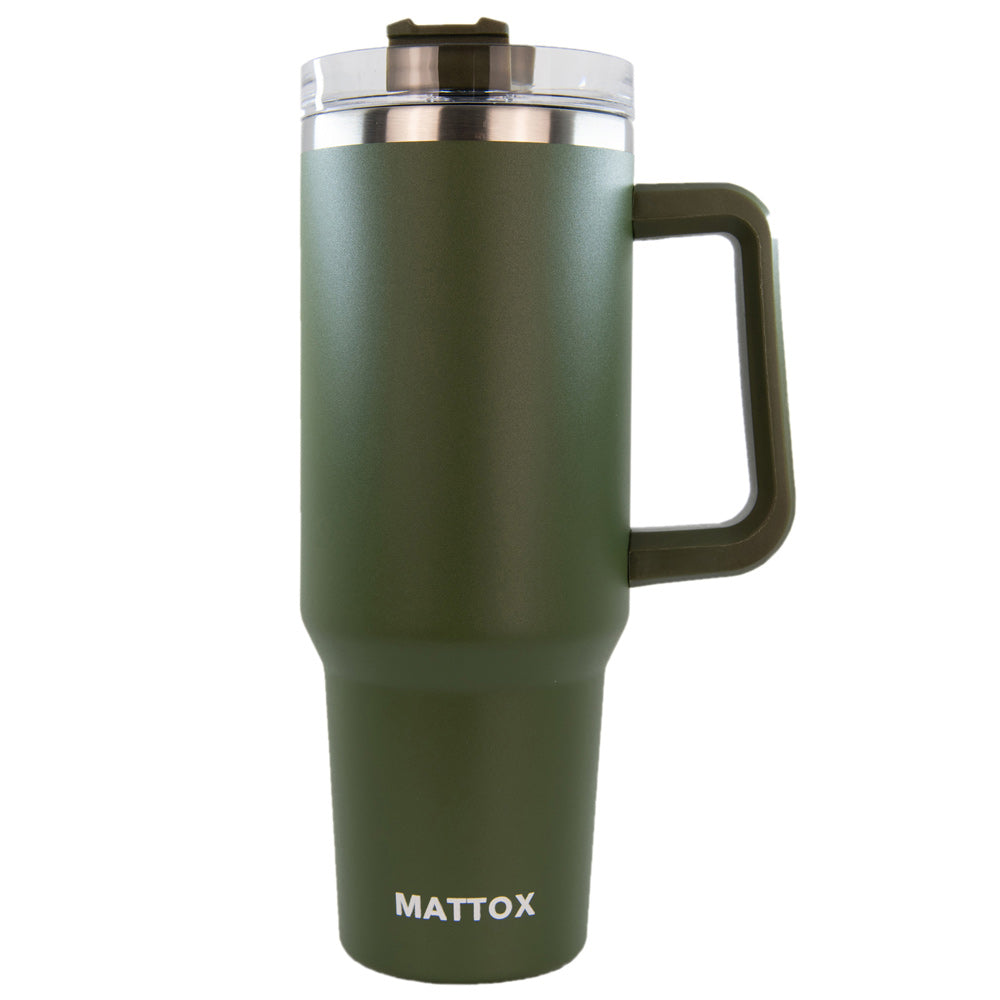 Olive Green Tumbler with Handle makes a great gift for him